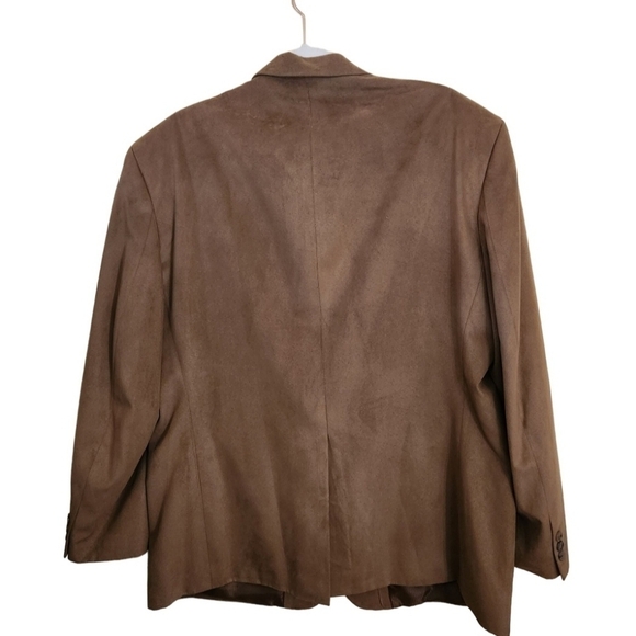 New England Collection Camel Faux Suede Sport Coat Size 44R - Picture 2 of 5